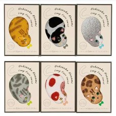 画像1: うちのニャンコ毛並み　ロングフェイスタオル《6色、約34×100cm、今治タオル》 (1)