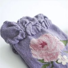 画像2: エトワール海渡　ギュレ　カシミヤ混　大バラ柄　靴下《6色、22〜25cm》 3足入【5%特別ポイント品】 (2)