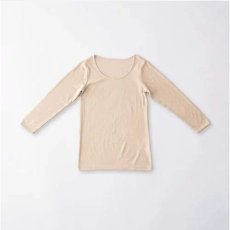 画像2: 内側シルク外側ウール　冬用　エアリーシリーズ　8分袖インナー　【12月上旬入荷予定】《M・L・L、2色》 (2)