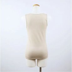 画像4: 内側シルク外側ウール　秋冬用　エアリーシリーズ　タンクトップ　【在庫切れは12月上旬入荷予定】《M・L・LL、2色》 (4)