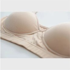 画像2: ストレッチシルク(伸びるシルク)　ワイヤーなし　モールドブラジャー《M・L・LL、3色》 (2)