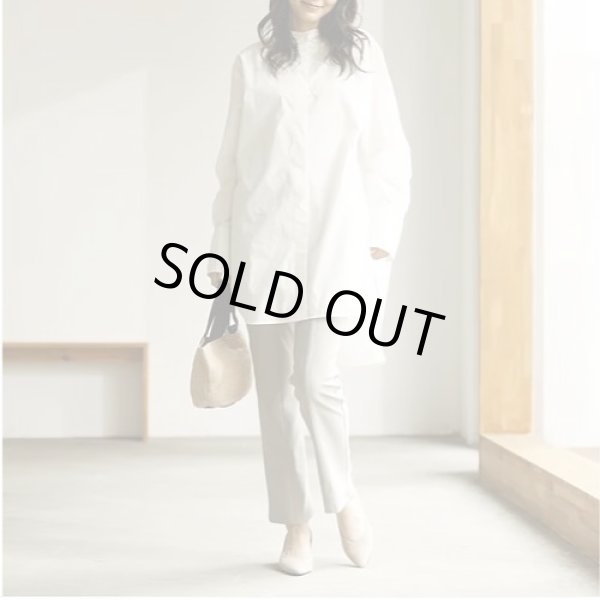 画像1: Reginetta　ローズファイン　センター切替ストレートパンツ《M・L・LL、4色、股下丈72cm》 (1)