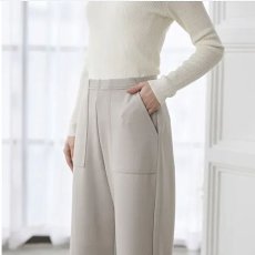 画像3: Reginetta　クロスウォーム　吸湿発熱素材　ベイカーパンツ　【12月上旬入荷予定】《M・L・LL、4色、股下丈58cm》 (3)