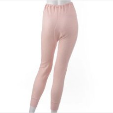 画像2: エアメリー　裏綿100%・表ウール100%　二重編　スラックス下《M・L・LL、パステルピーチのみ》 (2)