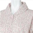 画像3: エトワール海渡　天竺小花柄　ヘチマ衿　前開きパジャマ《M・L、2色、綿100%》 (3)