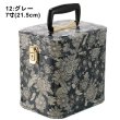 画像4: エトワール海渡　トレンケース　ブラックラインフラワー柄《2色、７寸・30cm・33cm》 (4)