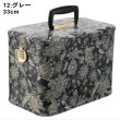 画像7: エトワール海渡　トレンケース　ブラックラインフラワー柄《2色、７寸・30cm・33cm》 (7)