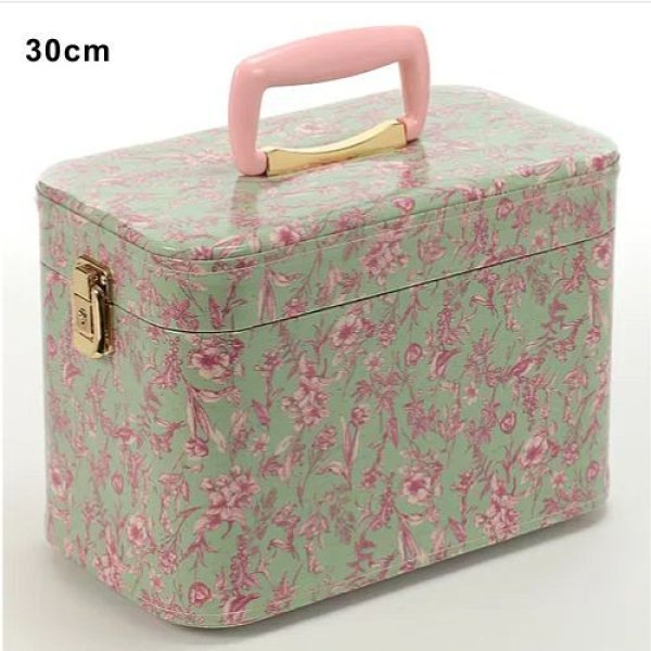 画像1: エトワール海渡　トレンケース　ボタニカルフラワー《ミントグリーンのみ、７寸・30cm・33cm》 (1)