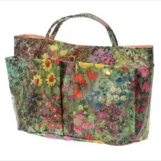 画像1: エトワール海渡　アートフラワー　インナーポーチ《モスグリーンのみ、13.5×24（底18）×7cm》 (1)