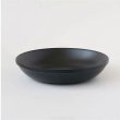 画像1: BUNACO　浅型ボウル　黒　【青森のブナ使用】《黒のみ、24×18.2×H4.5cm》 (1)