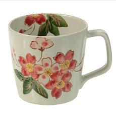 画像1: エトワール海渡　波佐見焼窯元「勲山窯」　葉桜マグカップ《約直径9×11.5×高さ8.5cm》 (1)