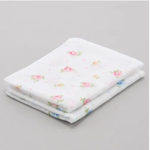 画像1: おぼろガーゼ　フェイスタオル　ローズ《2色、約33×82cm》 3枚入【5%特別ポイント品】 (1)