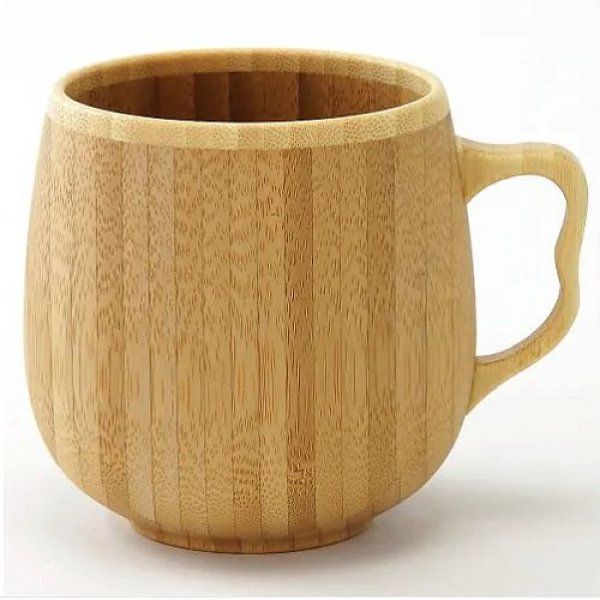 画像1: リヴェレット　竹製カフェオレマグ《2色、7.5×9cm、容量：350ml》 (1)