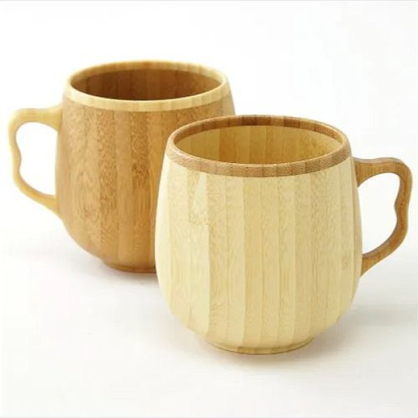 画像1: リヴェレット　竹製カフェオレマグ　ペア《7.5×9cm、容量：350ml》 (1)