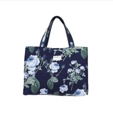 画像2: ルドゥーテローズ　ブルーローズ　ミニトートバッグ《2色、タテ19×ヨコ24.5×マチ7.5cm》 (2)